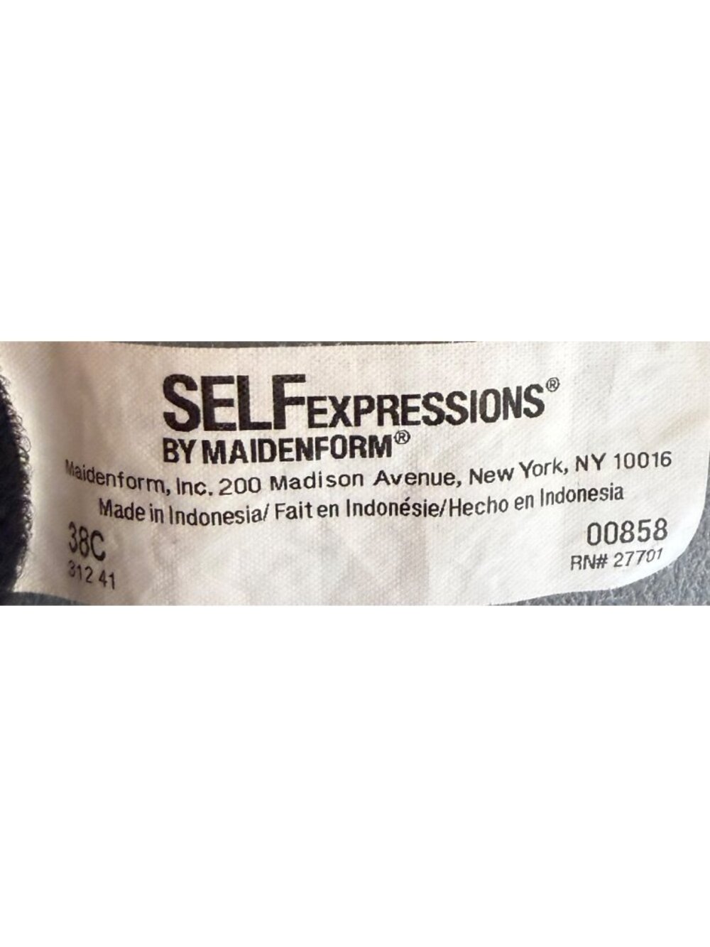 Maidenform Self Expressions 38C Black Shapewear Slip Dress Underwire Padded Sexy - Picture 4 of 5